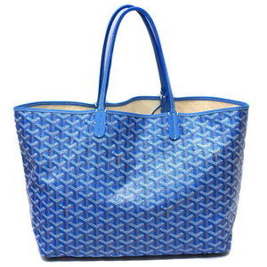 GOYARD Saint Louis Canvas Tote Bag Blue